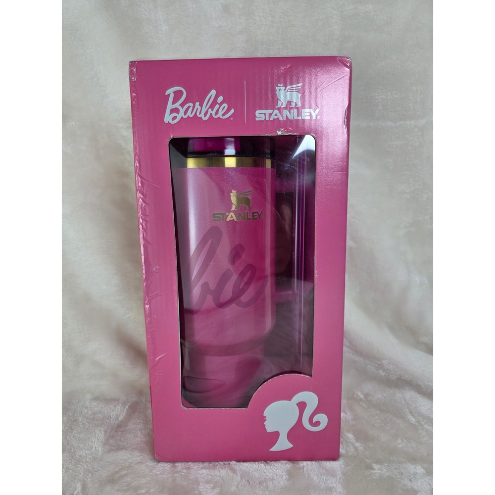 NEW Authentic Barbie x‎ Stanley Quencher H20 Tumbler 40 oz Pink Limited Edition